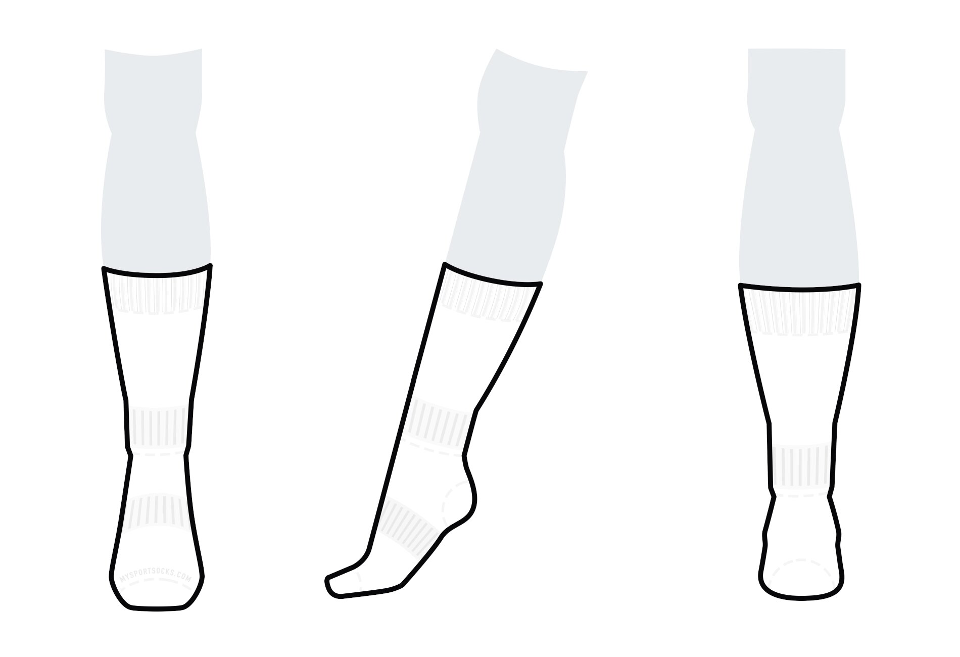 Below The Calf Sock graphic