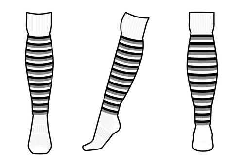 Above The Knee Padded Shin-Guard Sock